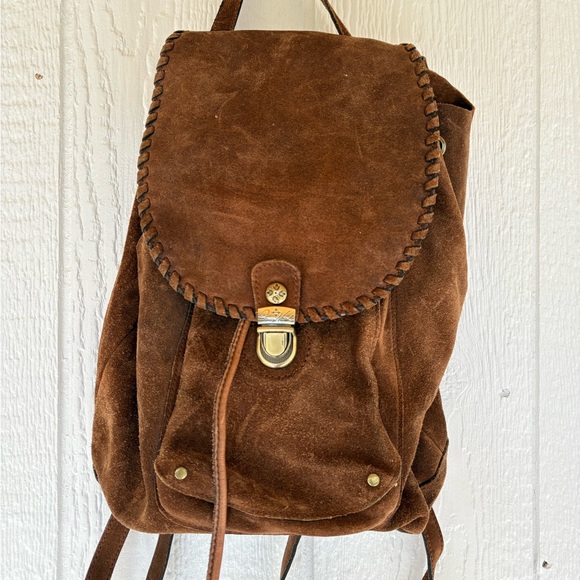 Brown Suede Backpack Patricia Nash heavy suede Large !!! main image 11